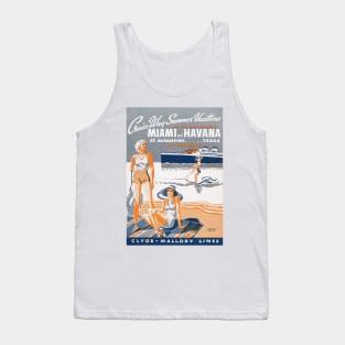 Cruise-Way Summer Vacations 1937 Vintage Flyer Tank Top